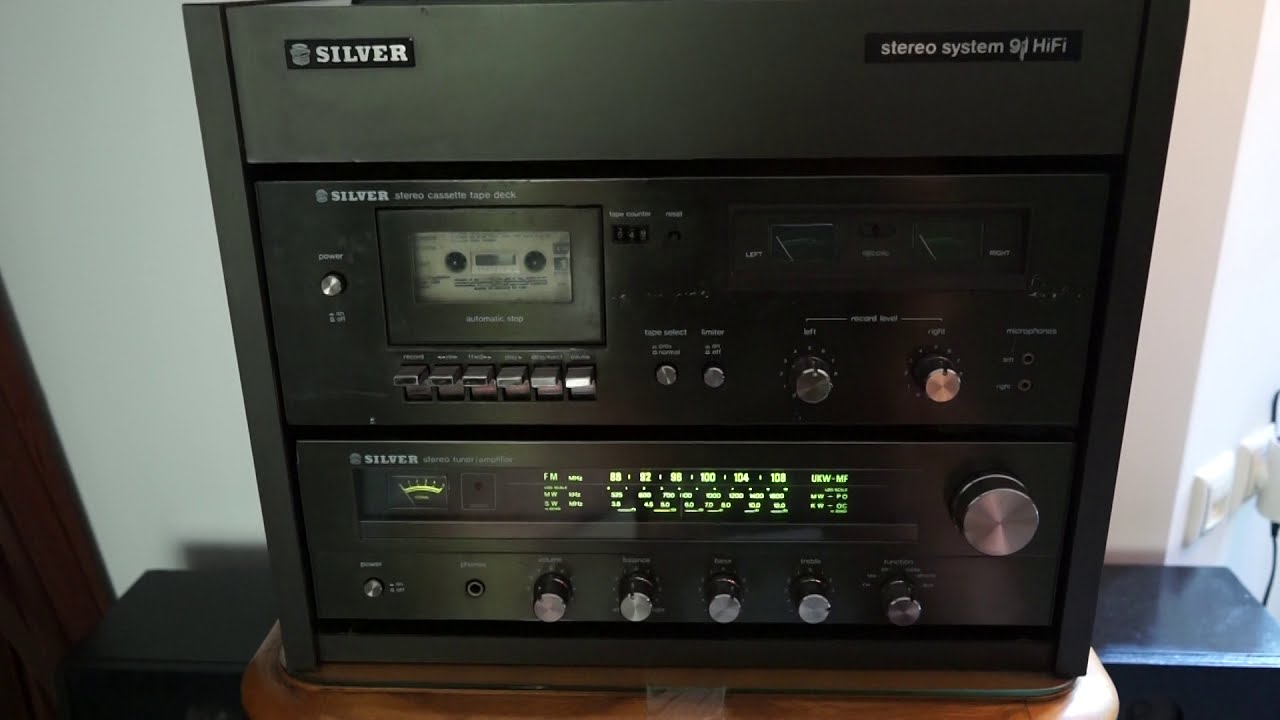 SILVER stereo system HI FI 91
