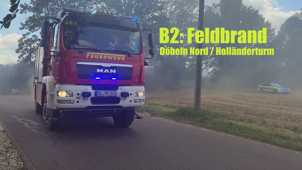 Feldbrand Döbeln Nord - 10.08.2024