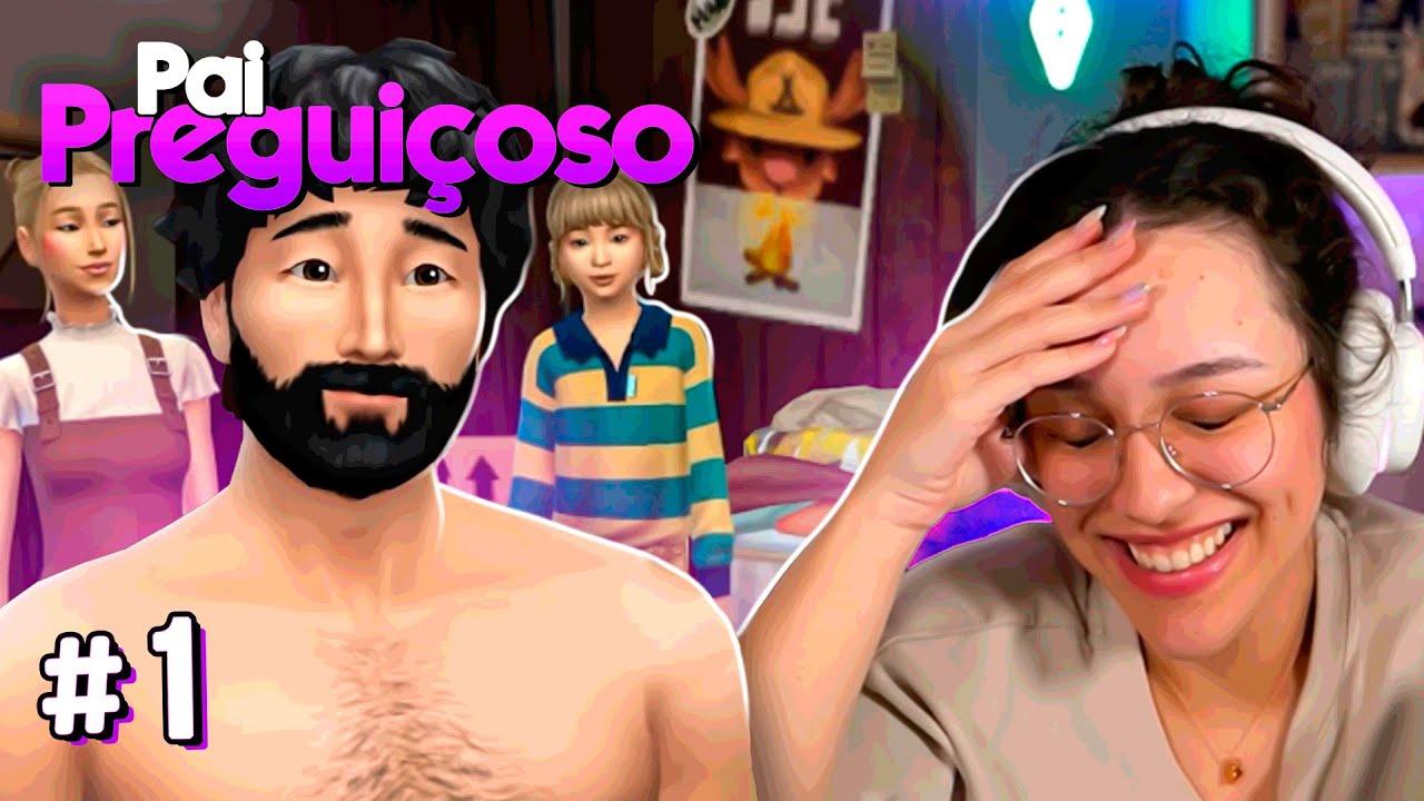 Maethe jogando The Sims 4 - Desafio do pai preguiçoso #1