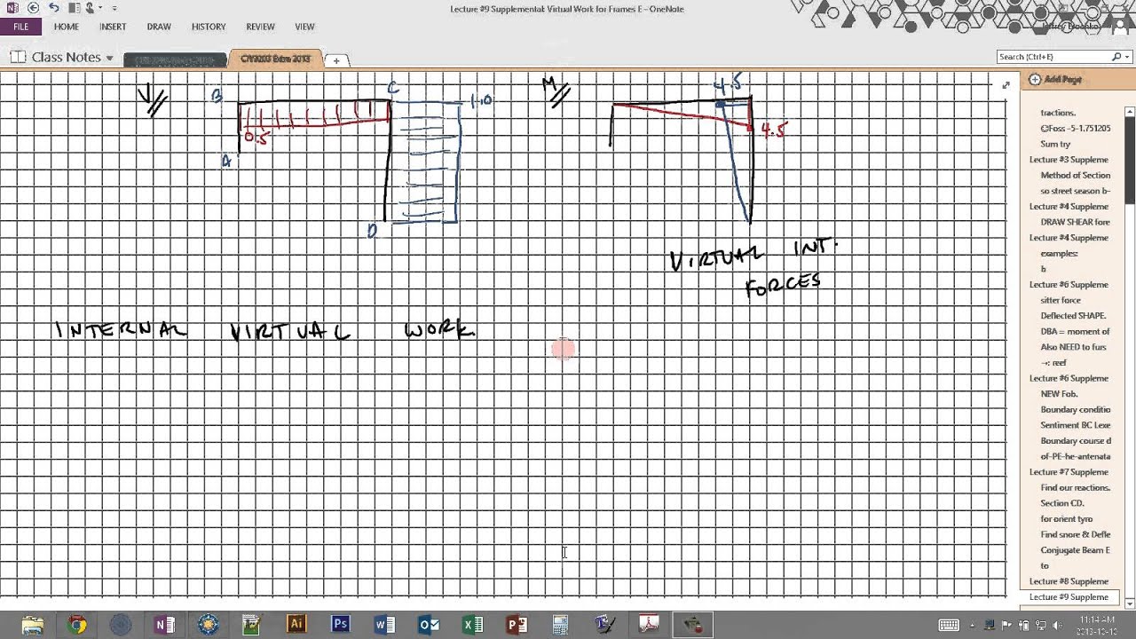EXAMPLE - Deflections of Frames Using Virtual Work