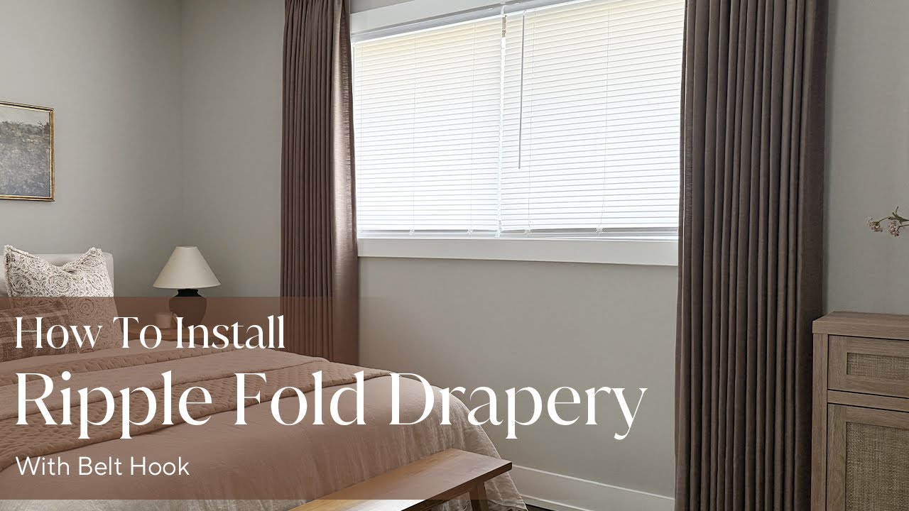 How To Install Ripple Fold Drapery with Belt Hook
