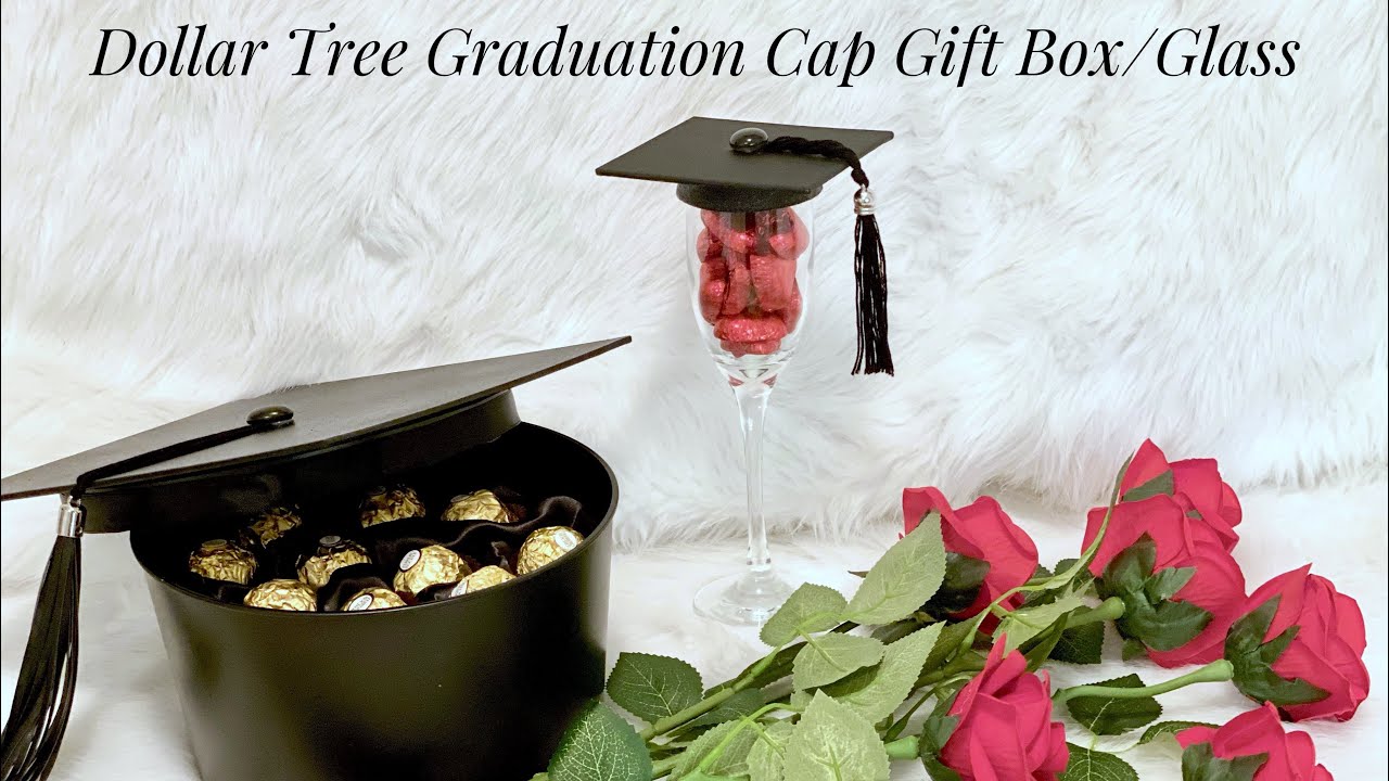 Dollar Tree🌲Graduation 🎓 Cap Gift Box/Glass