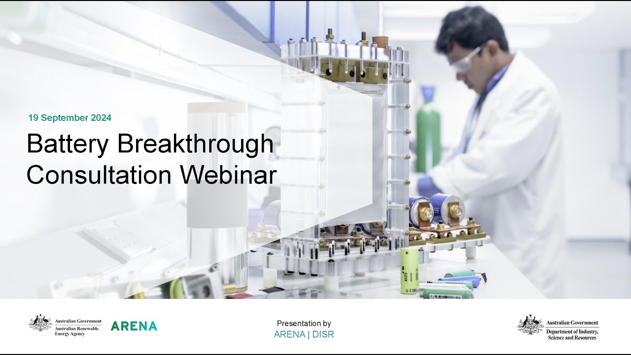 Battery Breakthrough Initiative consultation webinar