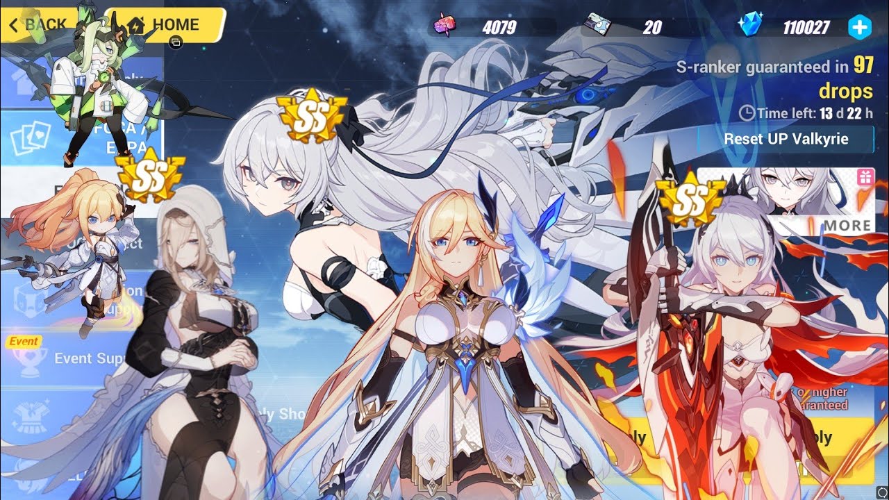 Honkai Impact 3 | Gacha 200k Crystals for Aponia SS/Silverwing SS/HoF SS/PE S & Klein/Durandal 4☆