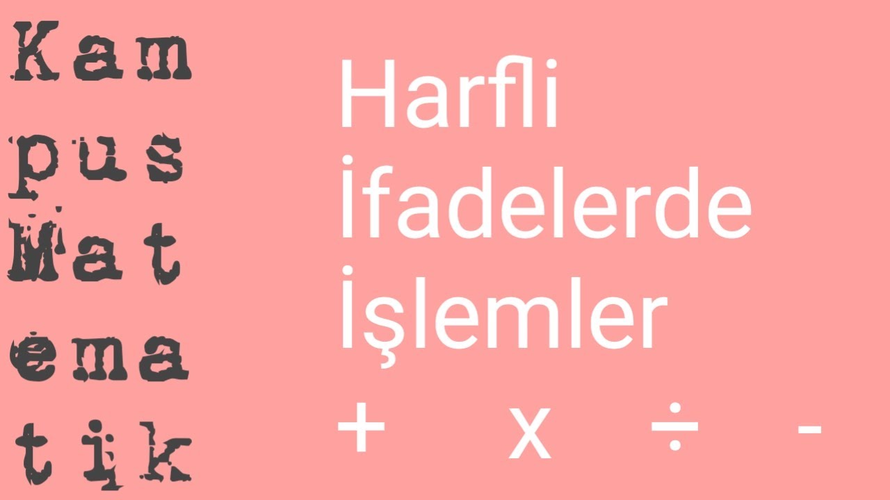 En Basit Anlatımla Harfli İfadeler. Tıklayan Öğreniyor ona göre!