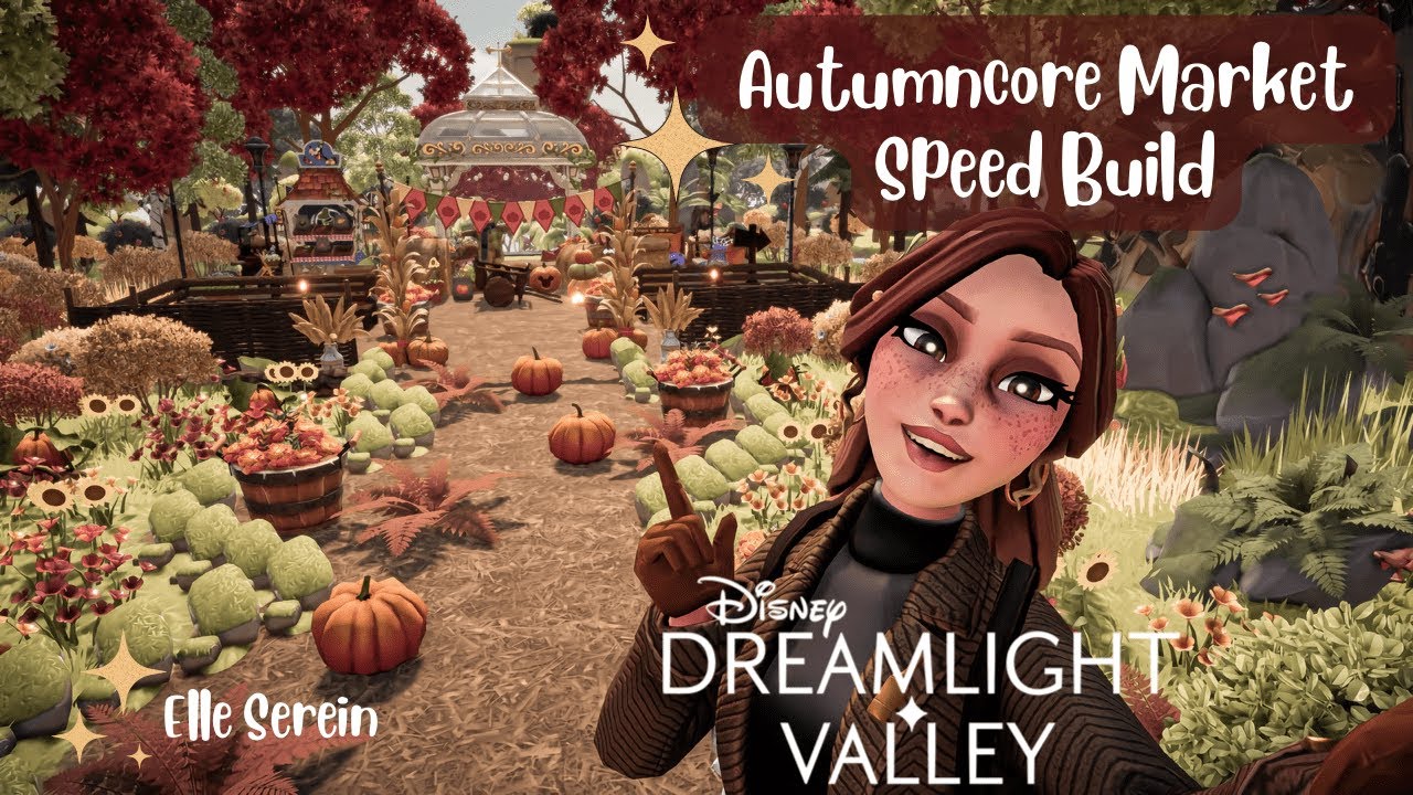 Autumncore Market Speedbuild и обучающий курс 🍂🌻🍁 — в Disney Dreamlight Valley