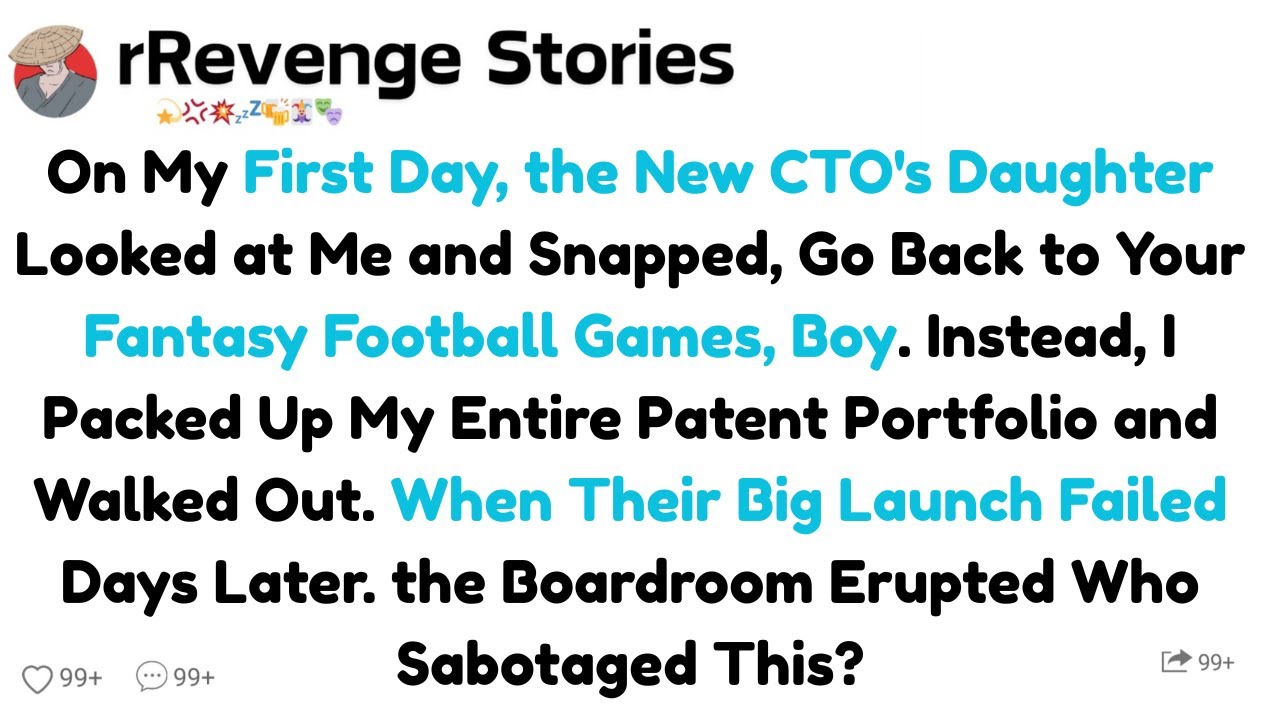 On My First Day, the New CTO's Daughter Looked at Me and Snapped, Go Back to Your Fantasy Football..