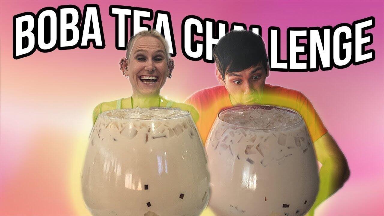 Ding Tea and the Gallon plus challenge savage drink! Molly Schuyler vs Brain Freeze.