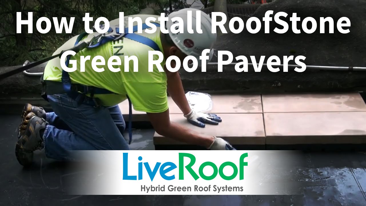 How to Install Pavers on a Green Roof with RoofStone by LiveRoof