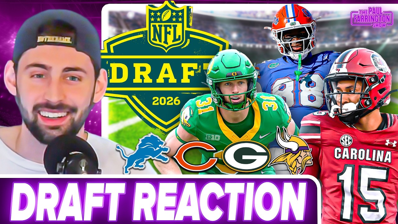 NFL Draft Reaction: Packers SEND A MESSAGE, Vikings HUGE risk, Bears HEAD-SCRATCHING choice