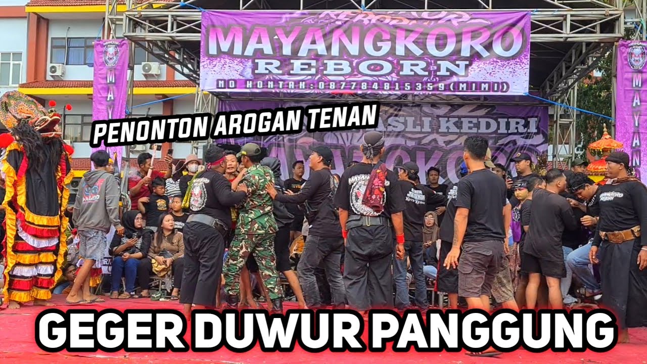 RICUH...PENONTON RUSUH DIATAS PANGGUNG❗️BARONGAN MAYANGKORO REBORN Live Universitas Kadiri