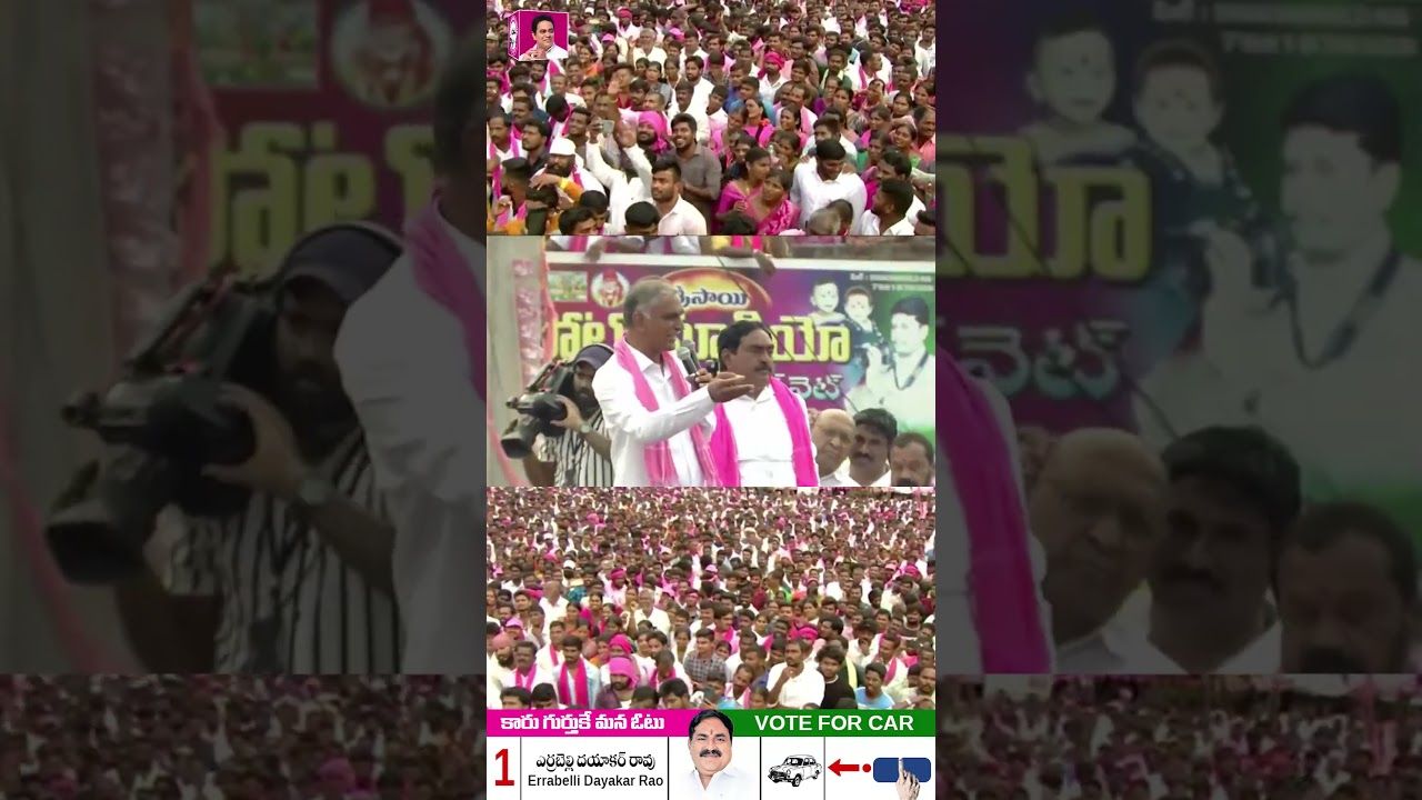 Harish Rao Election Campaign In palakurthy | #errabellidayakarrao | #brs | #cmkcr | #shorts