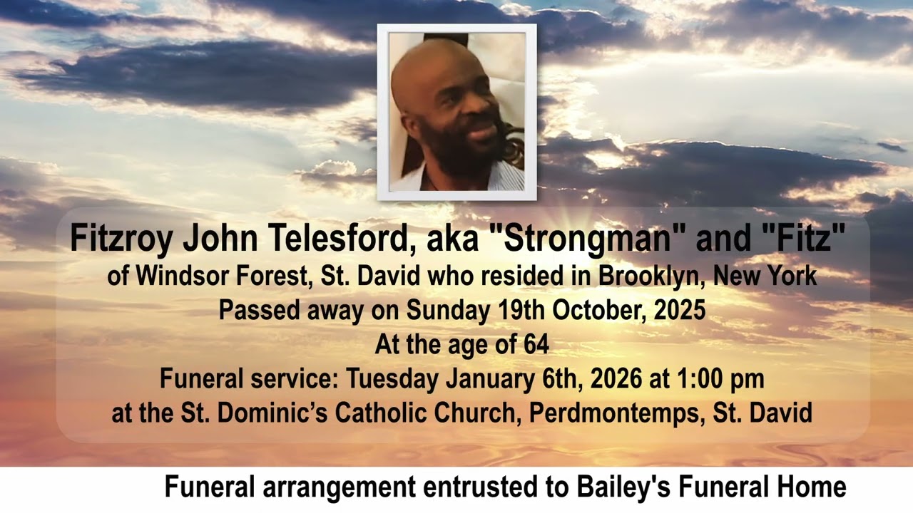 MTV OBITUARIES FOR FRIDAY 2ND JANUARY 2026