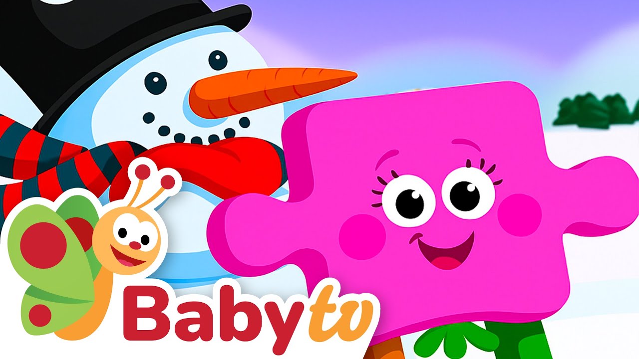 Diversión con rompecabezas en la nieve ⛄ Arregla al muñeco de nieve @BabyTVSP