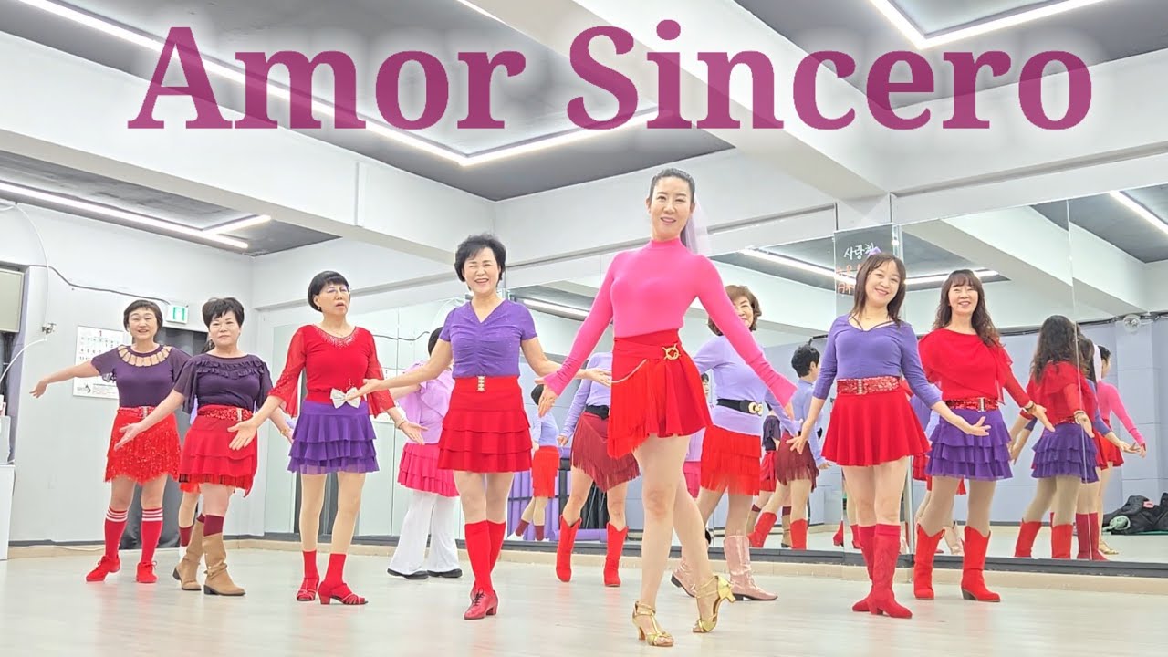 Amor Sincero - Line Dance (Demo) | High Improver|상계1동 영상동아리반 |김경화라인댄스 