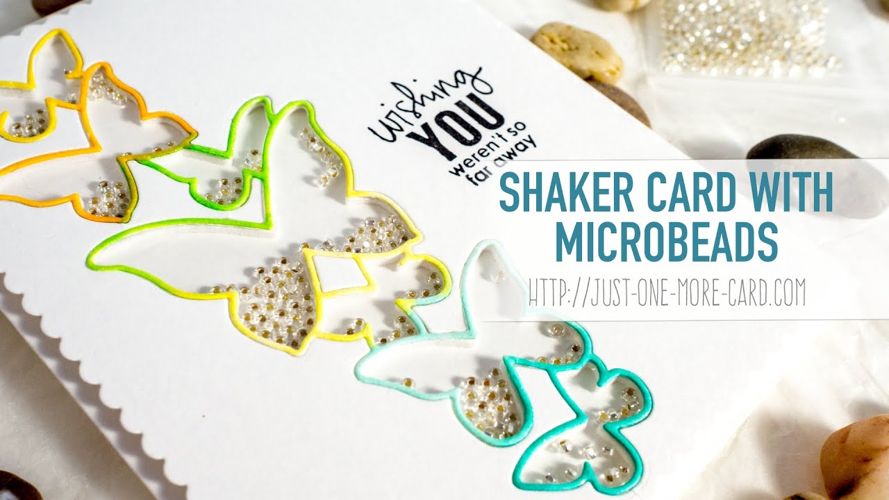 Create A Stunning Shaker Card with Seed Beads