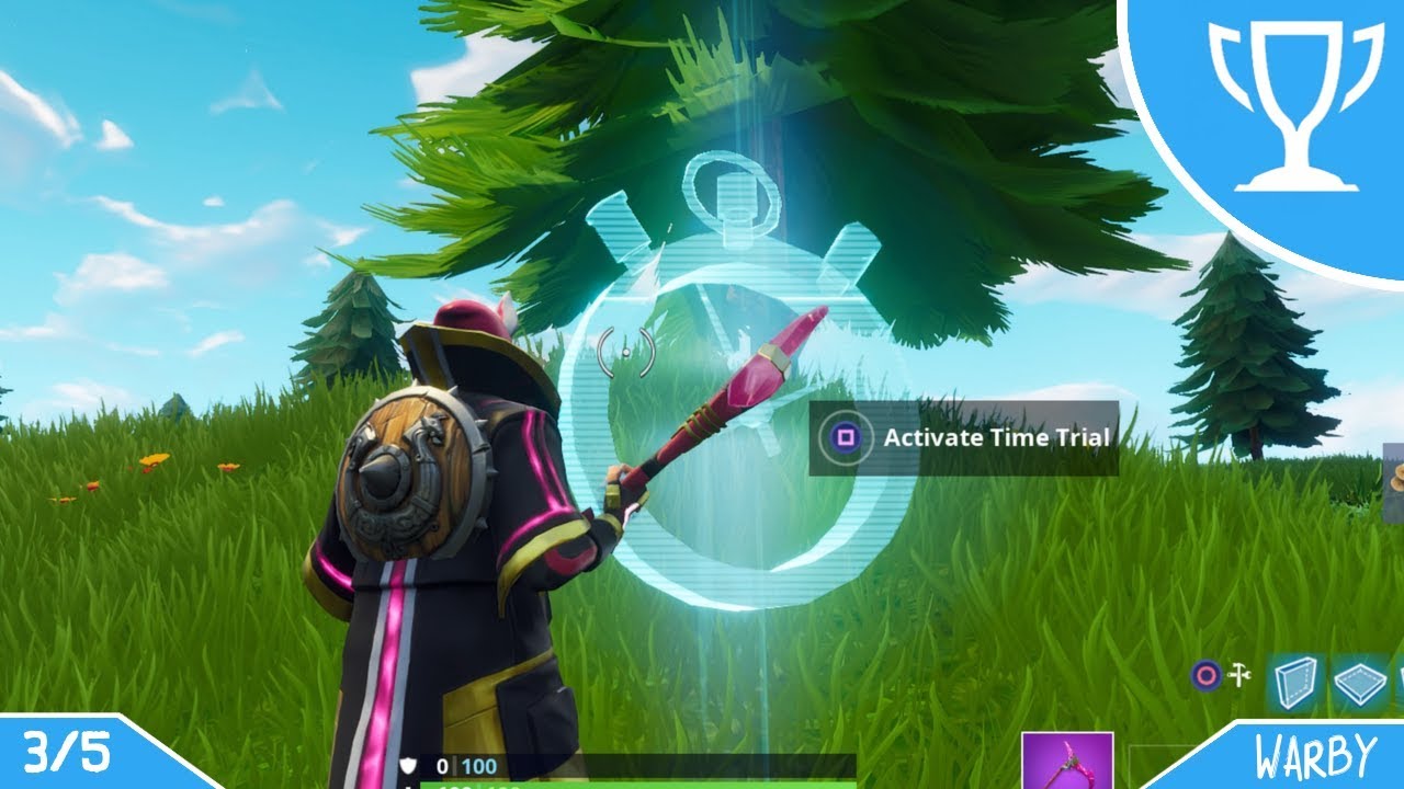 Fortnite Battle Royale - All Timed Trials Locations (Complete Timed Trials) Season 5 Challenge
