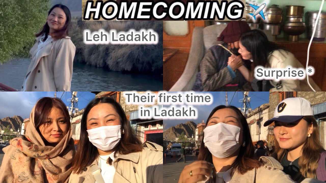 Home✈️ || Surprising my grandma* || Bari sisters in Ladakh || Best day #tibetanvlogger #tibetan