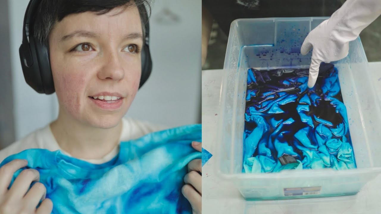 Bright blue scrunch demo
