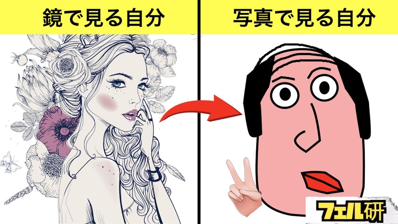 【衝撃】なぜ鏡だとイケメンなのに写真だとブサイクなのか？