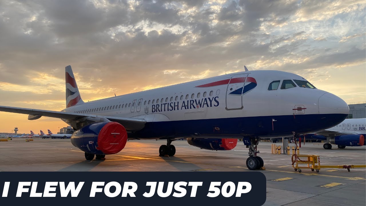 ✈ Trip report | British Airways A320 | Flying for just 50P | London Gatwick - Nice -  ✈