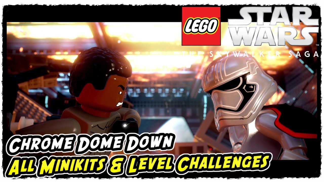 Lego Skywalker Saga Chrome Dome Down All Minikits and Level Challenges