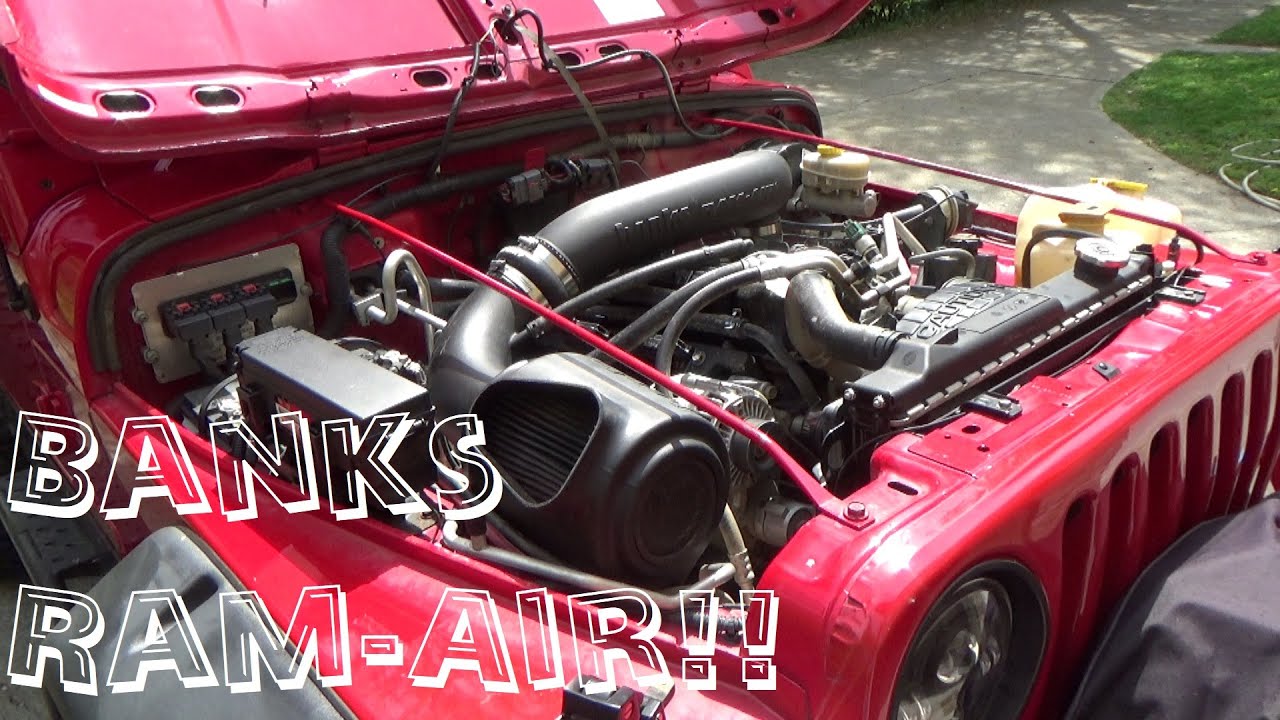 Banks Ram-Air cold air intake on a Jeep Wrangler TJ