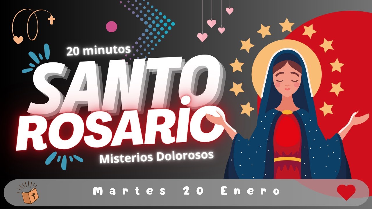 Rosario diario corto 😇 Hoy Martes 20 Enero 🙏🏼 Misterios Dolorosos 🙏🏼