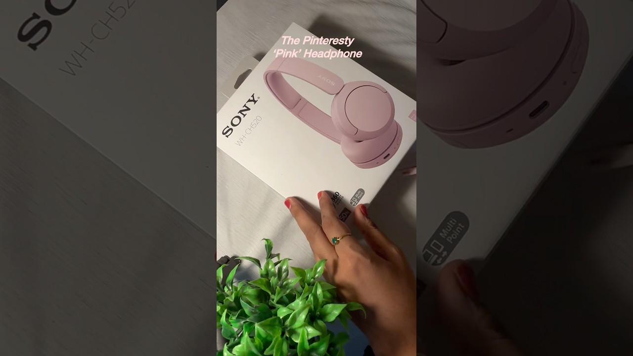 Unboxing Sony WHCH520 Pink headphones 💗🎧 #sony #headphones #pink #aesthetic #pinterest #affordable