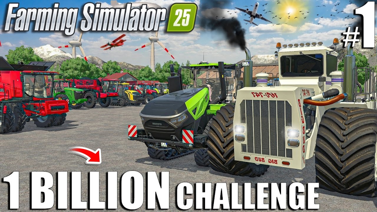 DAY 1 of the $1 BILLION FARM CHALLENGE | Farming Simulator 25
