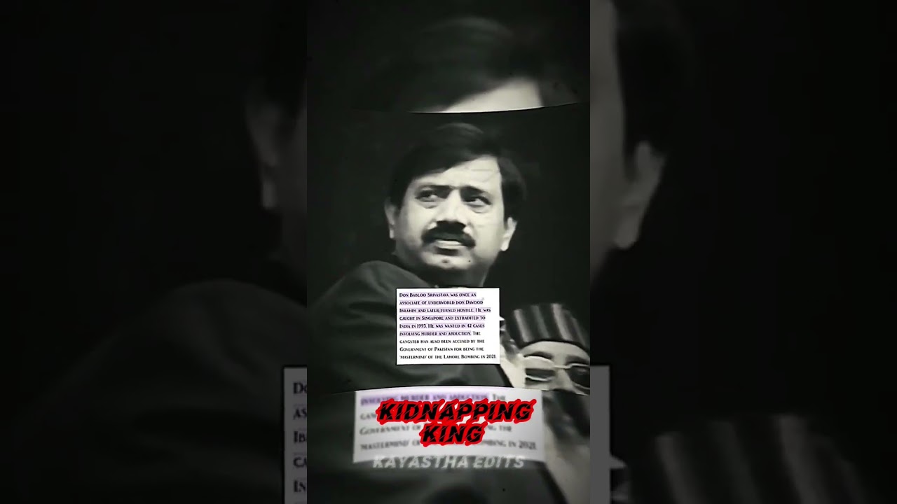 DON BABLOO SRIVASTAVA WAS ONCE ANASSOCIATE OF UNDERWORLD DON DAWOOD IBRAHIM