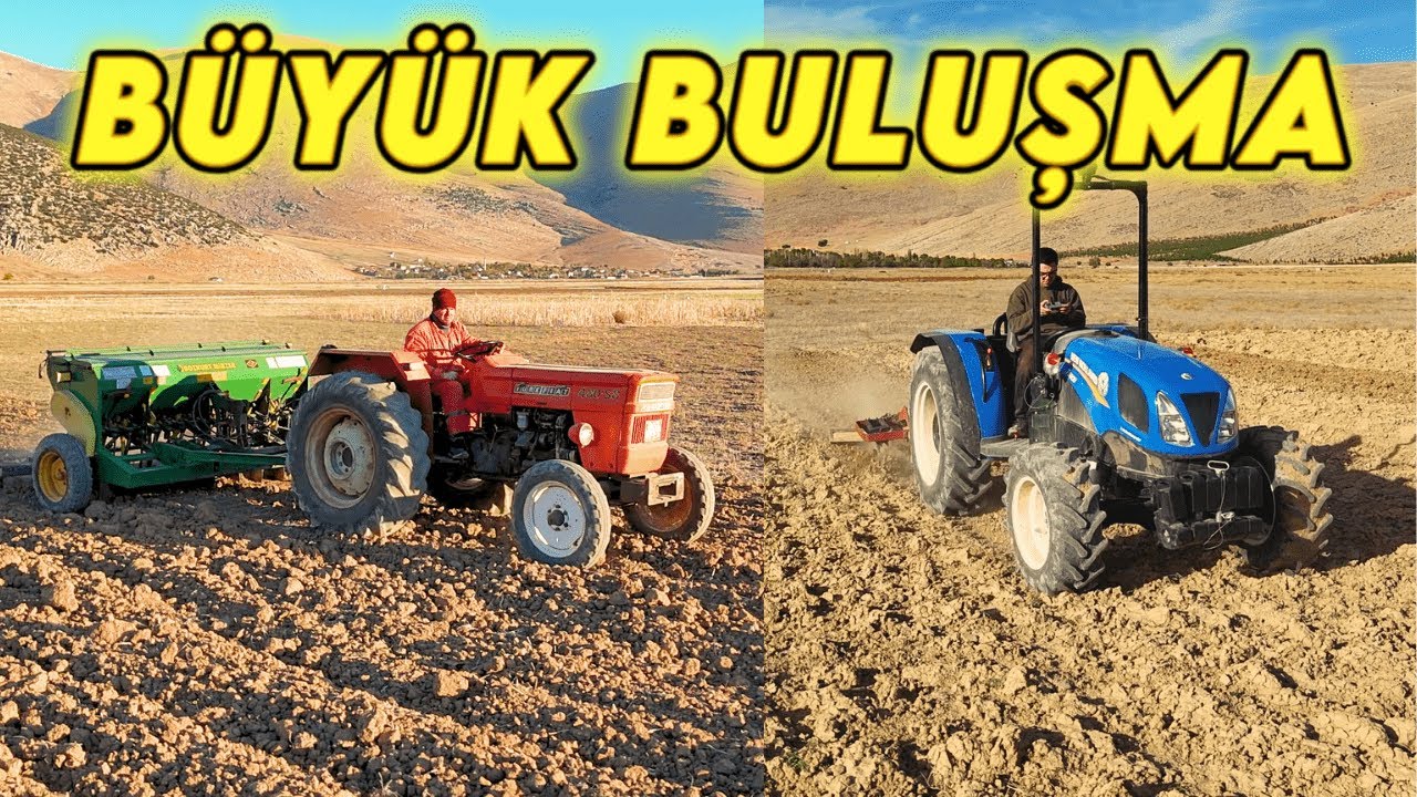 Tarlada Büyük Gün! New Holland T580B ve TürkFiat 480S8 ile Buğday Arpa Ekim+Drone Çekimi #newholland