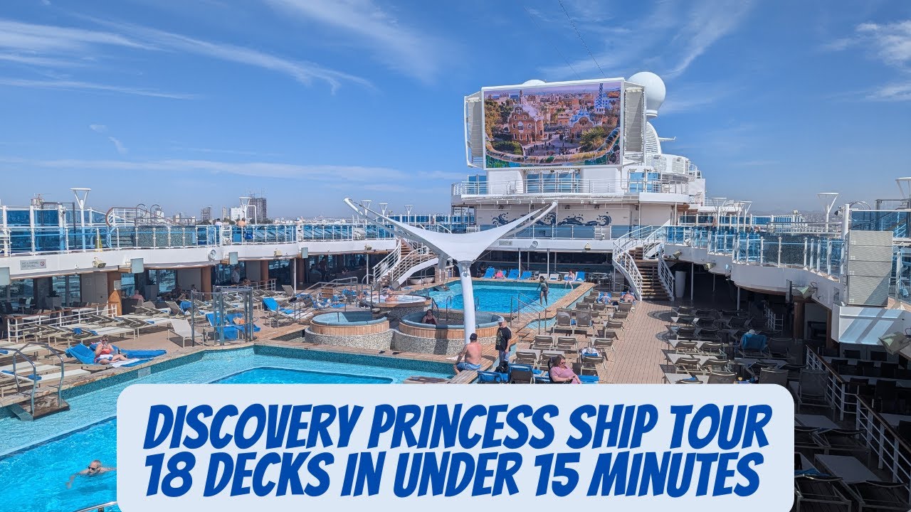 Тур на корабле Discovery Princess 2025: прохождение палубы за палубой + скрытые сокровища!