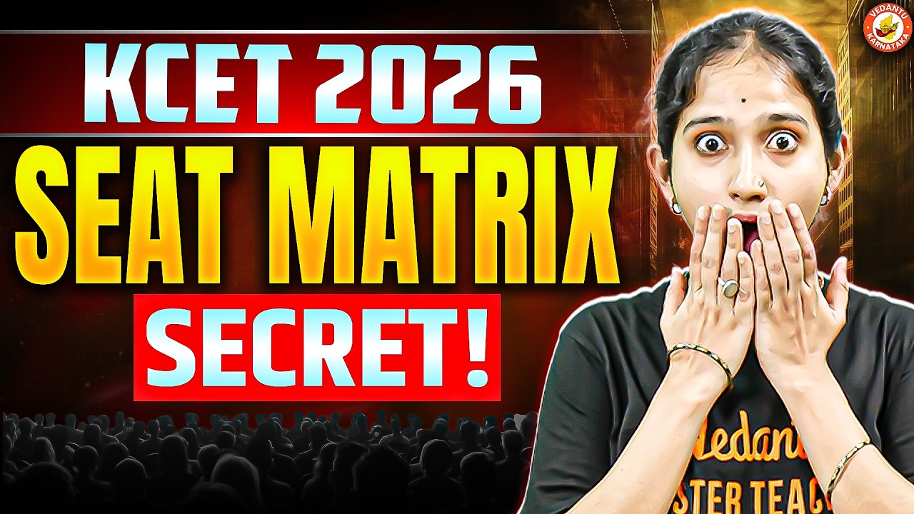 KCET 2026: Seat Matrix Secret! 😱🔥 | How It Can Change Your College Chances 🚀 | Vaishnavi Ma&rsquo;am