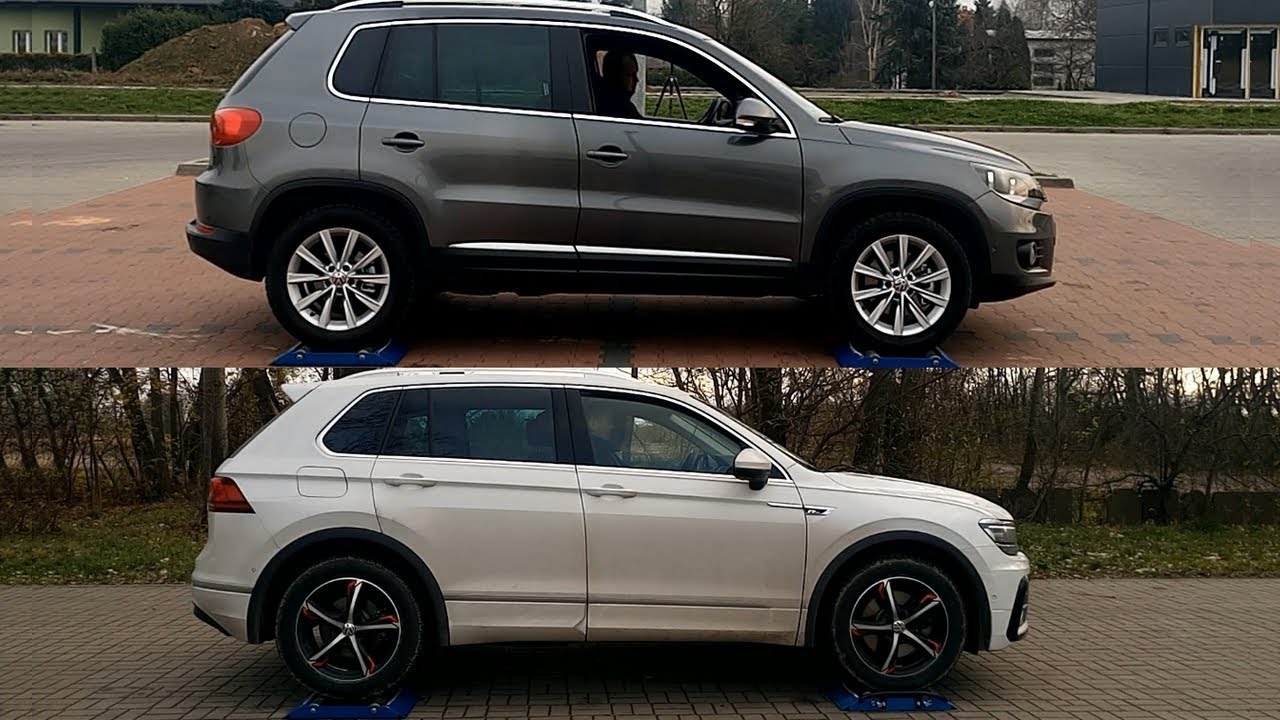 SLIP TEST - Volkswagen Tiguan I vs VW Tiguan II - 4Motion - @4x4.tests.on.rollers