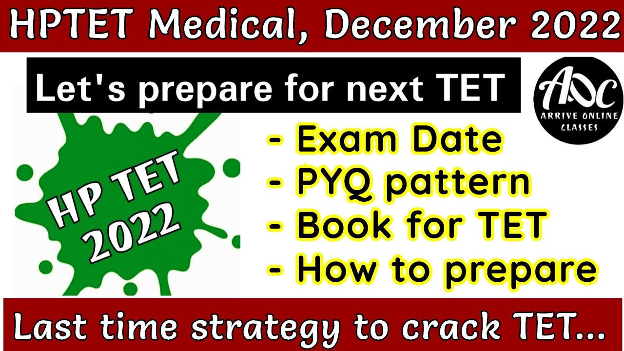 HPTET Medical Preparation December 2022 // HPTET STRATEGY // TET से पहले जरूर देखें Video 
