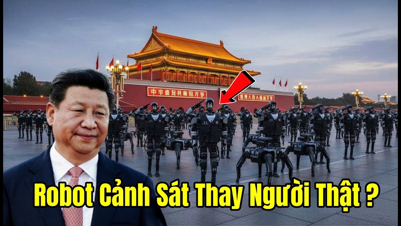 Trung Quốc Triển Khai Robot Cảnh Sát Hình Người Ra Đường