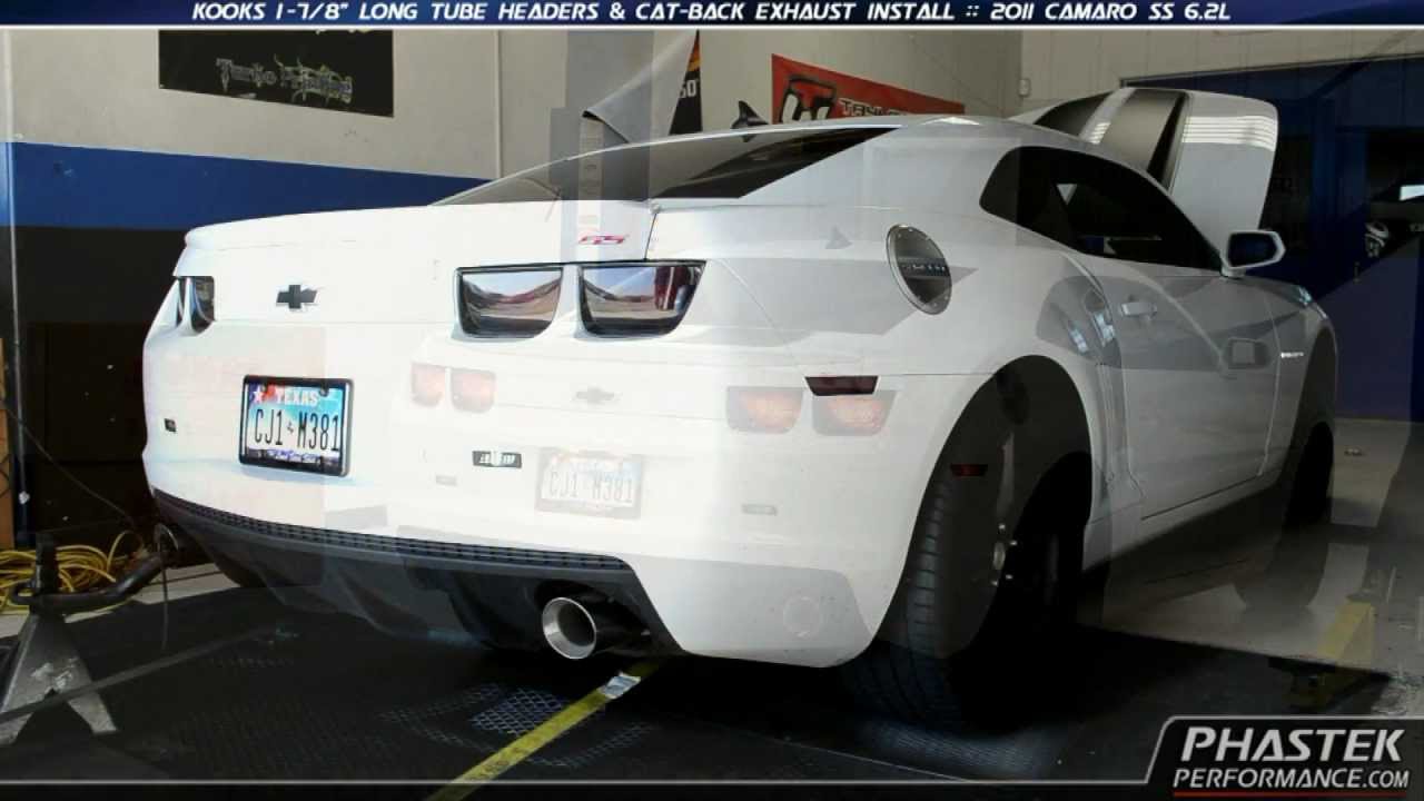 Phastek Performance 2011 Camaro Kooks Long Tube Headers & Exhaust Install and Dyno - 411 Horsepower