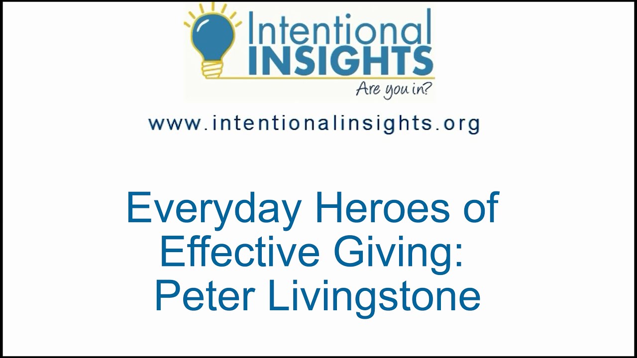 Everyday Heroes of Effective Giving: Peter Livingstone