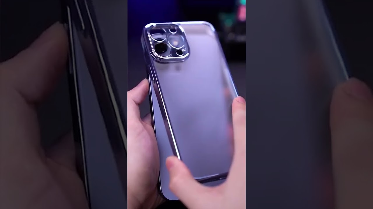 Electroplated Glass Phone Case😎 #iphonecase