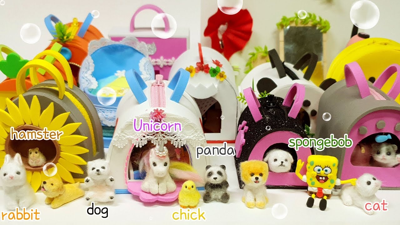 12 Miniature animal set collection !!   지금까지 만든 미니어쳐 동물을 모아보자!!