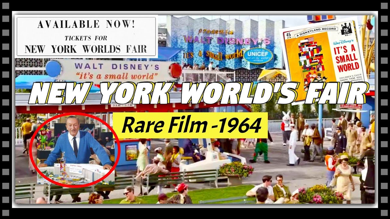 New York World's Fair. It's A Small World Plus More. {1964-1965} {4K Color 30 fps}