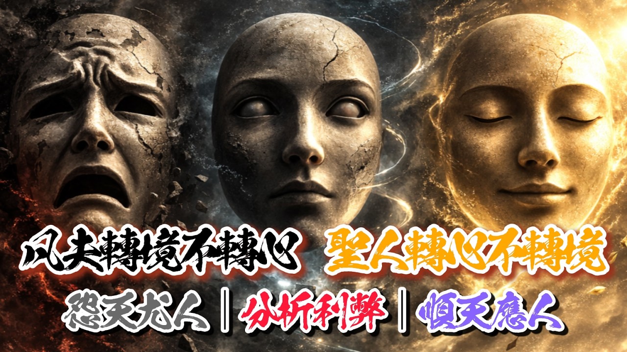 《神佛渡眾》面對問題的「三種境界」：「普通人｜怨天尤人；聰明人｜分析利弊；智慧者｜順天應人」(影片出處：台東玄濟宮)