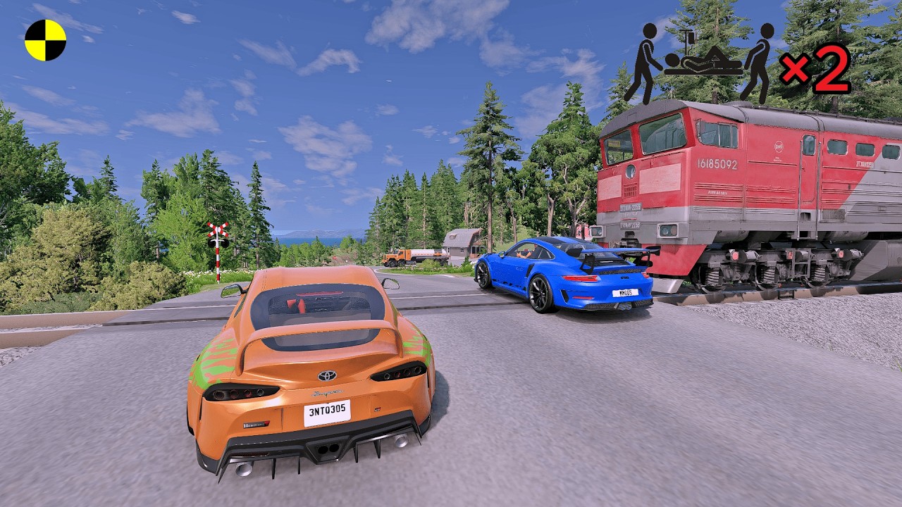 Realistic High-Speed Car Crashes in BeamNG.drive #126 | Ultra Detailed Crash Compilation