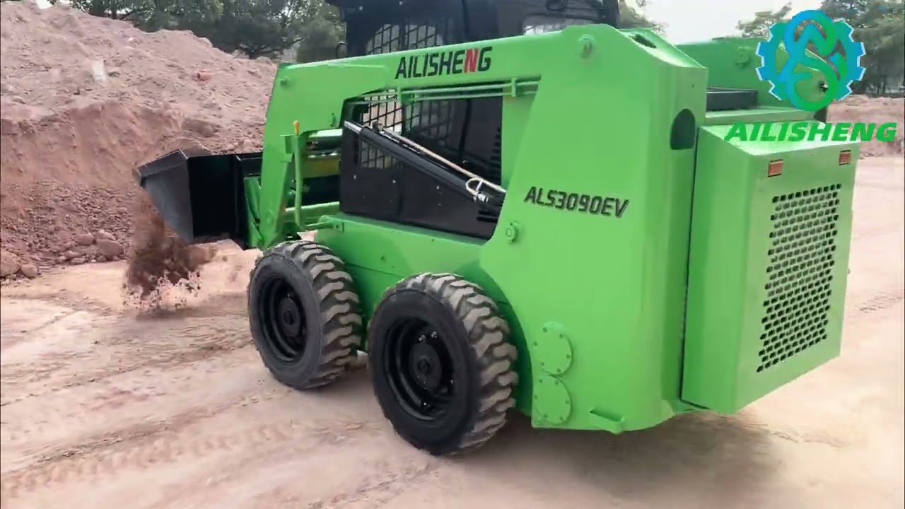 🚜Upgrade Your Construction Fleet with AILISHENG ALS3090EV electric skid steer Loaders!