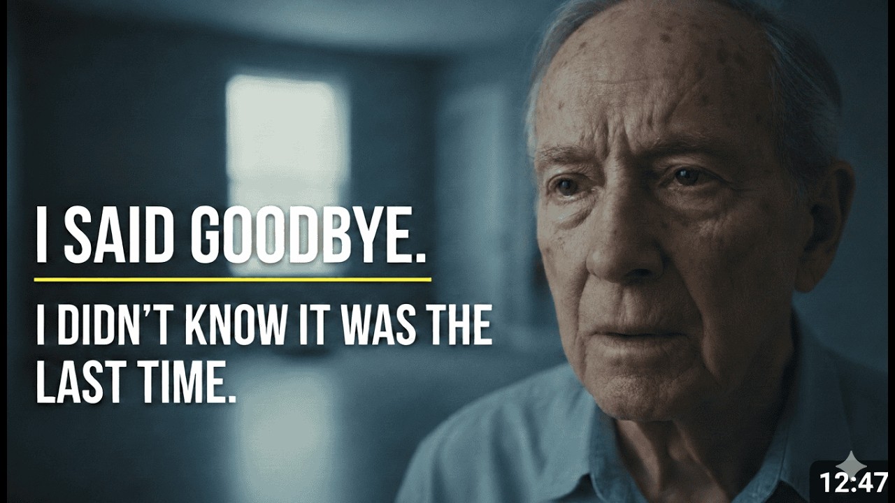 I'm 87. I Said Goodbye. I Didn't Know It Was the Last Time