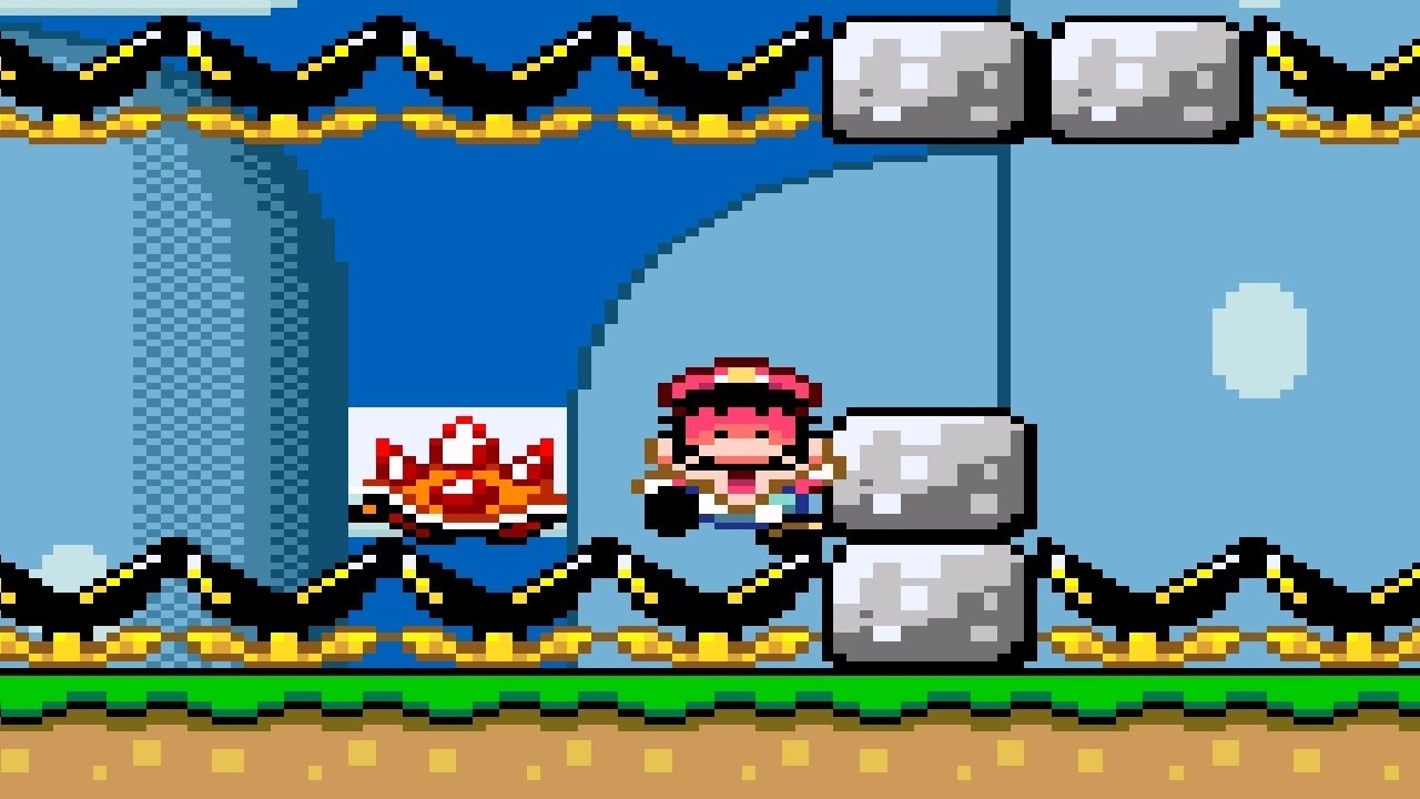 KAIZO MARIO WORLD - Level 1 , Yellow Switch #1