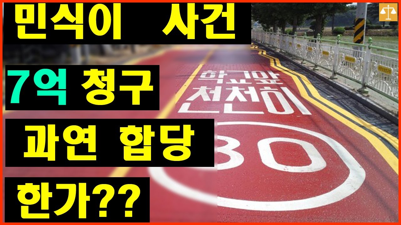 민식이 사건 7억 청구, 변호사가 보는 적정 금액은?(feat. 민식이법)