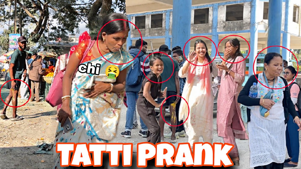Tatti Prank 🤮in public place | Potty prank 😂in Jaigaon Bus Stand| Khatarnak pranks
