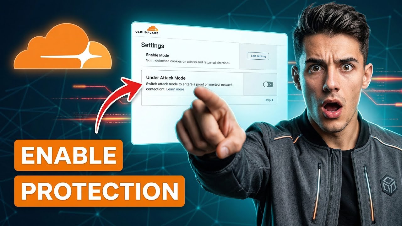Как включить режим защиты Cloudflare от атак (самый простой способ) (руководство на 2026 год)